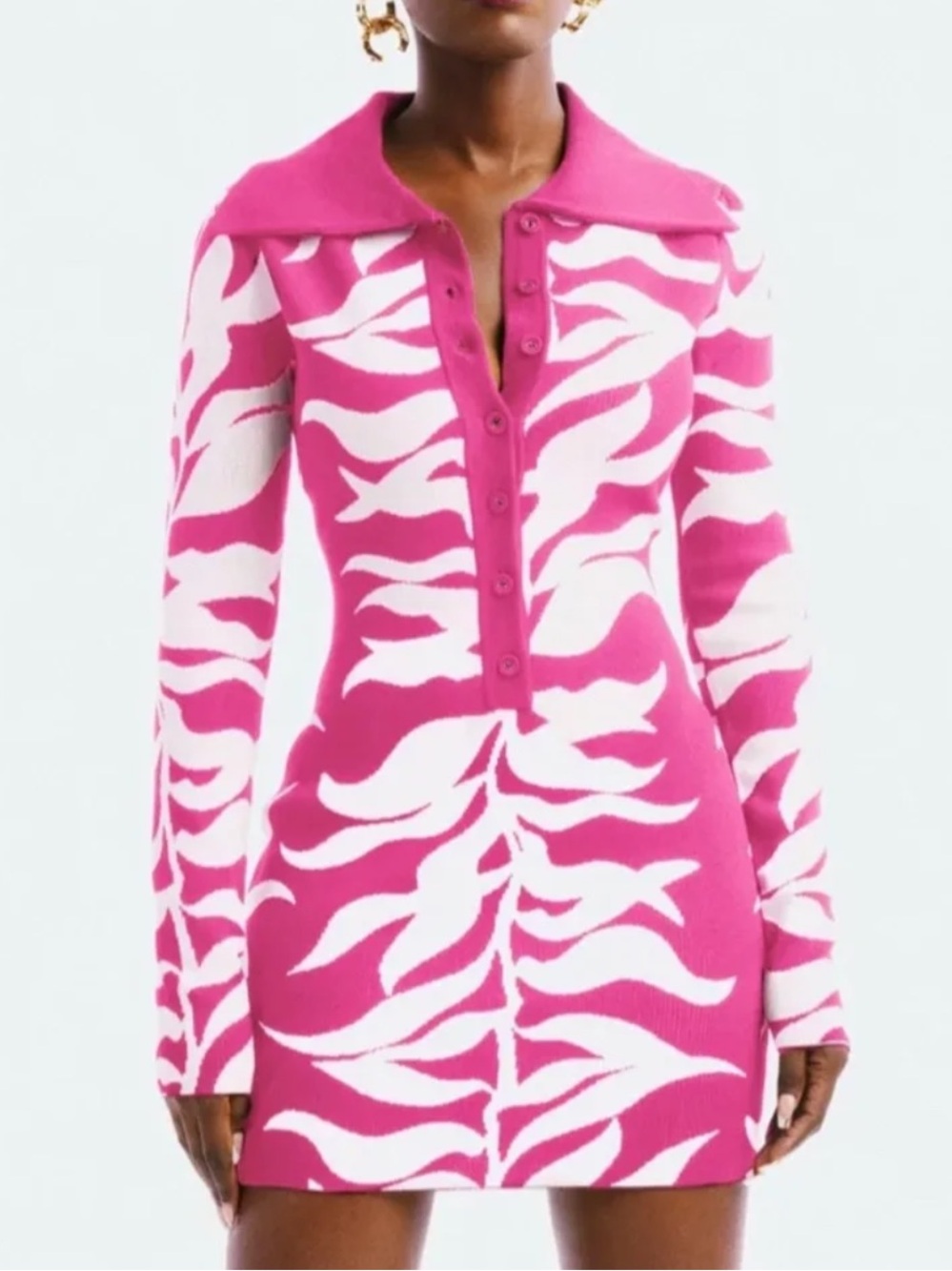 Hanifa Soraya Mini Dress in Pink
